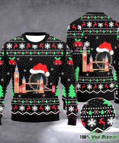 London Bridge 3D Ugly Christmas Sweater Christmas Gift For Men Women England Christmas Gifts Product Photo 1