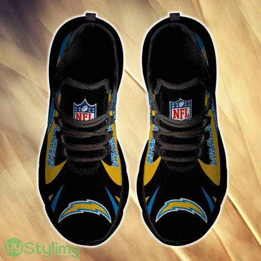 Los Angeles Chargers Luxury For Fans Custom Name Max Soul Sneakers New Gift Men And Women Clunky Shoes