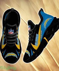 Los Angeles Chargers Luxury For Fans Custom Name Max Soul Sneakers New Gift Men And Women Clunky Shoes - Los Angeles Chargers Chunky Shoes_4