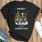 Los Angeles Dodgers Snoopy Family Christmas Shirt Gift For Christmas - G500 Gildan T-Shirt