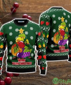 Merry Vegan Ugly Christmas Sweater Christmas Holiday Gift For Men And Women Product Photo 1