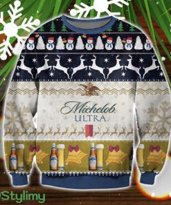 Michelob Ultra 3D Ugly Christmas Sweater Christmas Gift Product Photo 1