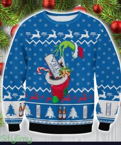 Michelob ultra Grinch Hand Ugly Christmas Sweater Special Christmas Gift Product Photo 1