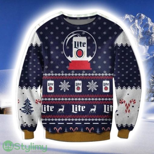 Miller Lite Beer Ugly Christmas Sweater