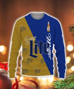 Miller Lite Beers Beers And Whiskey Pattern Logo 3D Sweater Holiday Gift Christmas Gift Product Photo 1