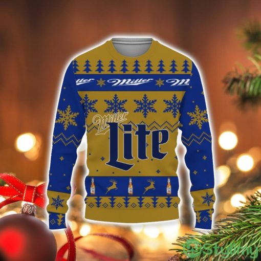 Miller Lite Beers Merry Christmas Unisex Gift Fan 3D Sweater Holiday Gift Christmas Gift2
