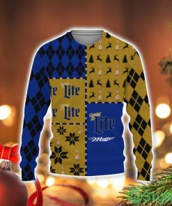 Miller Lite Beers Merry Christmas Whiskey And Beers 3D Sweater Holiday Gift Christmas Gift4 Product Photo 1