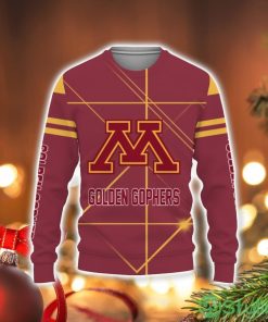 Minnesota Golden Gophers American Football Sport Light 3D Sweater Holiday Gift Christmas Gift Product Photo 1