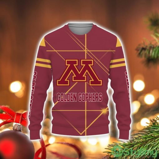 Minnesota Golden Gophers American Football Sport Light 3D Sweater Holiday Gift Christmas Gift