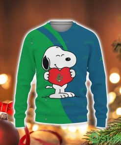 Mississauga Eagles FC Snoopy Cute Heart American Sports Team 3D Sweater Holiday Gift Christmas Gift Product Photo 1
