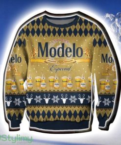 Modelo 1925 Especial Beer 3D Christmas Ugly Sweater Product Photo 1