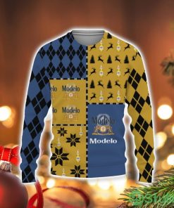 Modelo Beers Merry Christmas Whiskey And Beers 3D Sweater Holiday Gift Christmas Gift Product Photo 1