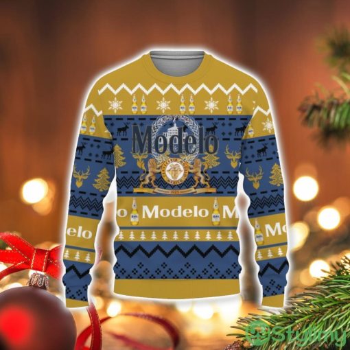 Modelo Beers Shirts Beer Vintage Logo 3D Sweater Holiday Gift Christmas Gift