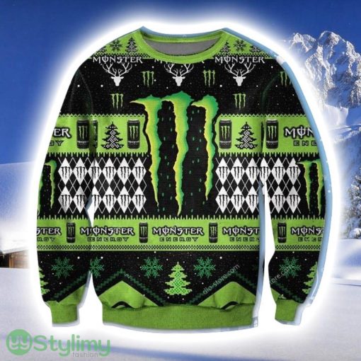 Monster Energy 3D Ugly Christmas Sweater