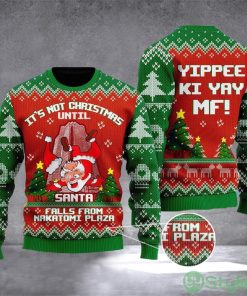 Nakatomi Plaza Christmas Sweater It's Not Christmas Until Santa Falls From Nakatomi Plaza Product Photo 1