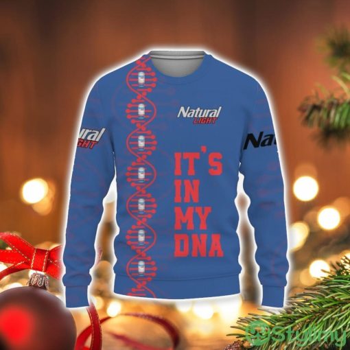 Natural Light Beers It’s In My DNA 3D Sweater Holiday Gift Christmas Gift