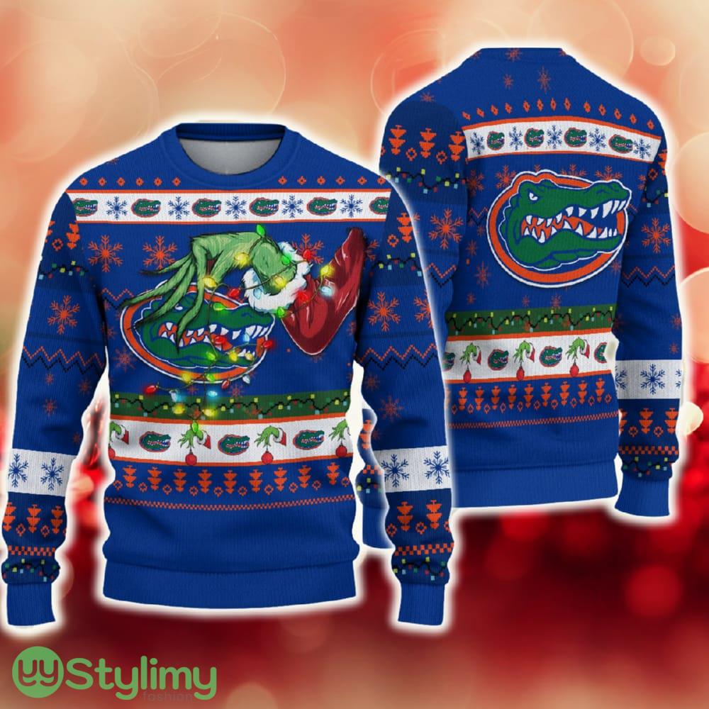 NCAA Florida Gators Grinch Christmas Ugly Sweater Funny Gift For Men And Women Fans 3 NCAA Florida Gators Grinch Christmas Ugly Sweater Funny Gift For Men And Women Fans - NCAA Florida Gators Grinch Christmas Ugly Sweater Funny Gift For Men And Women Fans