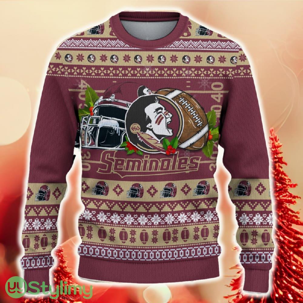 NCAA Florida State Seminoles Christmas Ugly Sweater Custom Number And Name Gift For Fans Holidays 4 NCAA Florida State Seminoles Christmas Ugly Sweater Custom Number And Name Gift For Fans Holidays - NCAA Florida State Seminoles Christmas Ugly Sweater_2