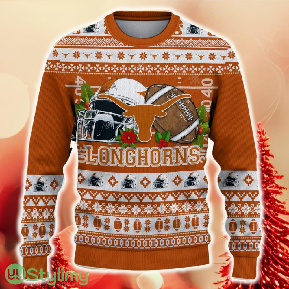 NCAA Texas Longhorns Christmas Ugly Sweater Custom Number And Name Gift For Fans Holidays 4 NCAA Texas Longhorns Christmas Ugly Sweater Custom Number And Name Gift For Fans Holidays - NCAA Texas Longhorns Christmas Ugly Sweater_2