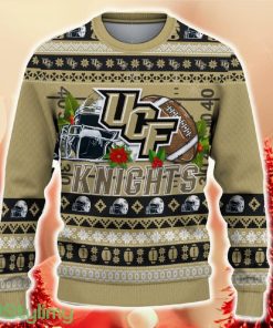 NCAA UCF Knights Christmas Ugly Sweater Custom Number And Name Gift For Fans Holidays - NCAA UCF Knights Christmas Ugly Sweater_2