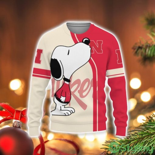 Nebraska Cornhuskers Shop Champion Teamwear 3D Sweater Holiday Gift Christmas Gift