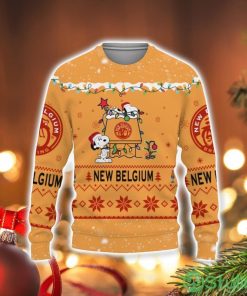New Belgium Brewing Beers American Whiskey Beers Merry Christmas Snoopy House Cute Fan Gift 3D Sweater Holiday Gift Christmas Gift Product Photo 1