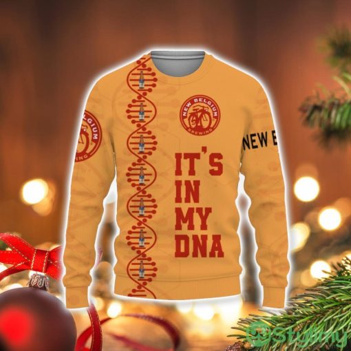 New Belgium Brewing Beers It’s In My DNA 3D Sweater Holiday Gift Christmas Gift