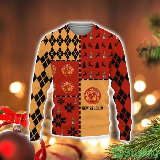 New Belgium Brewing Beers Merry Christmas Whiskey And Beers 3D Sweater Holiday Gift Christmas Gift
