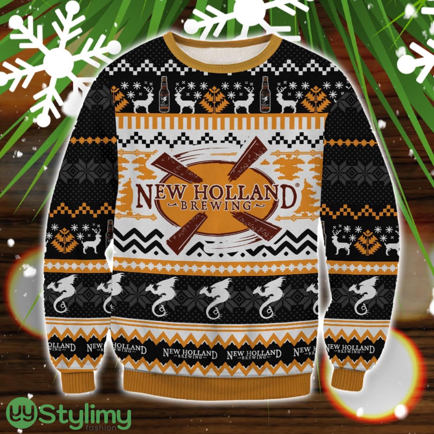 New Holland 3D Ugly Christmas Sweater Christmas Gift 3 New Holland 3D Ugly Christmas Sweater Christmas Gift Product Photo 1