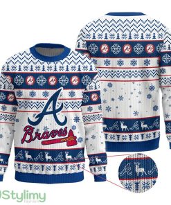 New Release Atlanta Braves MLB Christmas Ugly Sweater Funny Holidays - New Release Atlanta Braves MLB Christmas Ugly Sweater Funny Holidays