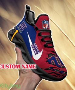 New York Giants Envision For Fans Custom Name Max Soul Sneakers New Gift Men And Women Clunky Shoes - New York Giants Chunky Shoes_2
