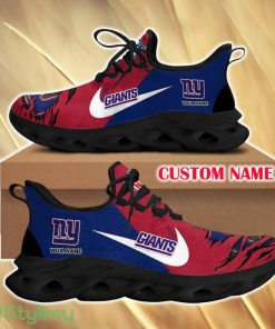 New York Giants Envision For Fans Custom Name Max Soul Sneakers New Gift Men And Women Clunky Shoes - New York Giants Chunky Shoes_1