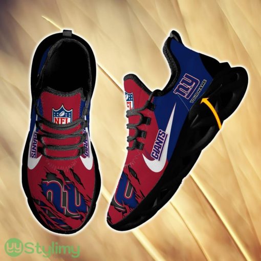 New York Giants Envision For Fans Custom Name Max Soul Sneakers New Gift Men And Women Clunky Shoes