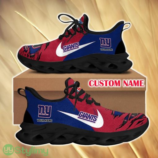 New York Giants Envision For Fans Custom Name Max Soul Sneakers New Gift Men And Women Clunky Shoes