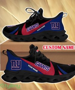 New York Giants Evoke For Fans Custom Name Max Soul Sneakers New Gift Men And Women Clunky Shoes - New York Giants Chunky Shoes_1