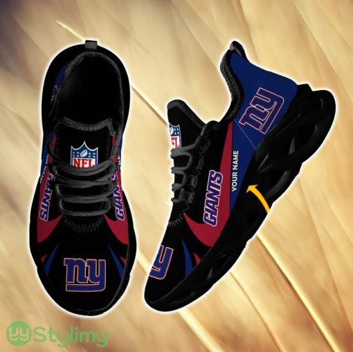New York Giants Evoke For Fans Custom Name Max Soul Sneakers New Gift Men And Women Clunky Shoes