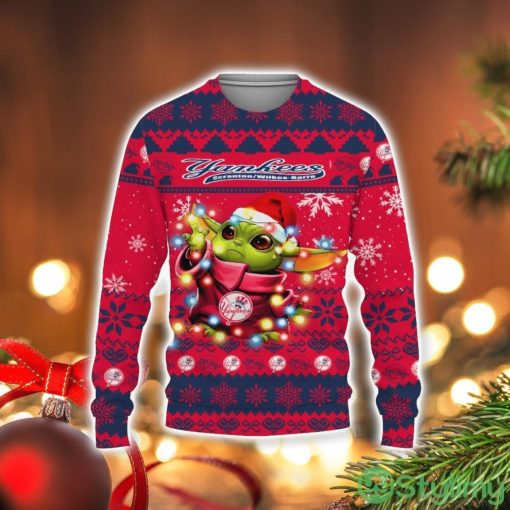 New York Yankees Baby Yoda Star Wars Sports Football American Ugly Christmas Sweater