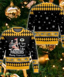 NFL Green Bay Packers Kissmyass Ugly Sweater For Fans Christmas Vintage Gift - NFL Green Bay Packers Kissmyass Ugly Sweater_1