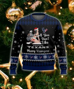NFL Houston Texans Kissmyass Ugly Sweater For Fans Christmas Vintage Gift - NFL Houston Texans Kissmyass Ugly Sweater_2