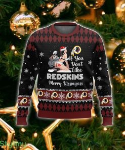 NFL Washington RedskinsKissmyass Ugly Sweater For Fans Christmas Vintage Gift - NFL Washington RedskinsKissmyass Ugly Sweater_2