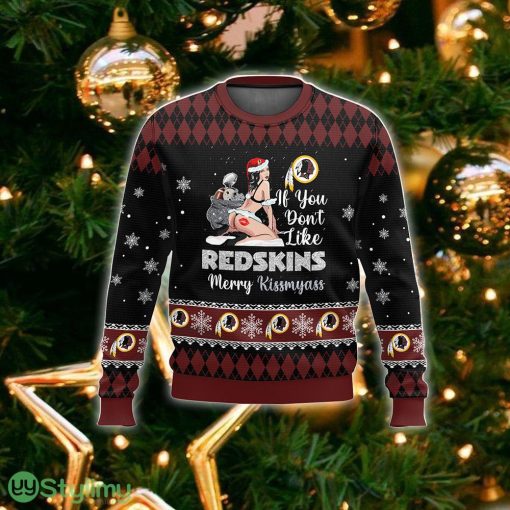 NFL Washington RedskinsKissmyass Ugly Sweater For Fans Christmas Vintage Gift