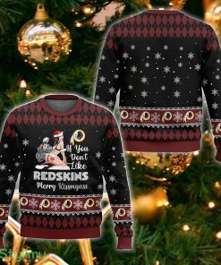 NFL Washington RedskinsKissmyass Ugly Sweater For Fans Christmas Vintage Gift - NFL Washington RedskinsKissmyass Ugly Sweater_1