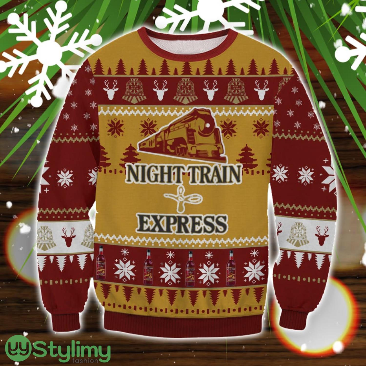 Night Train Express 3D Ugly Christmas Sweater Christmas Gift 3 Night Train Express 3D Ugly Christmas Sweater Christmas Gift Product Photo 1