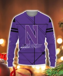 Northwestern Wildcats American Football Sport Light 3D Sweater Holiday Gift Christmas Gift Product Photo 1