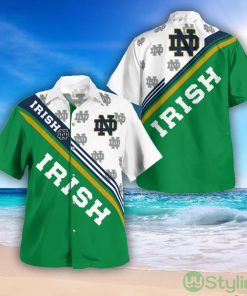 Notre Dame Fighting Irish Logo Printed Aloha Hawaiian Shirt Special Gift For Fans Product Photo 1