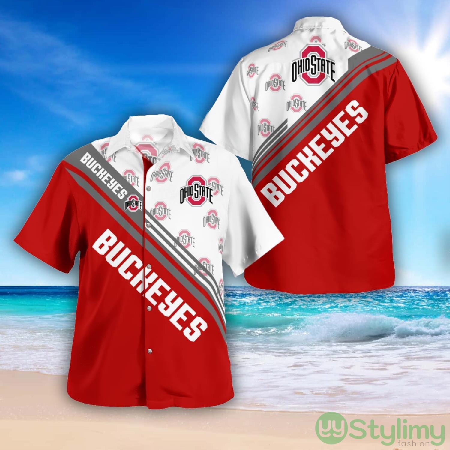 Ohio State Buckeyes Logo Printed Aloha Hawaiian Shirt Special Gift For Fans 2 Ohio State Buckeyes Logo Printed Aloha Hawaiian Shirt Special Gift For Fans Product Photo 1