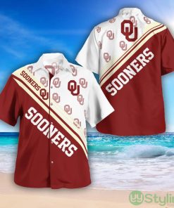 Oklahoma Sooners Logo Printed Aloha Hawaiian Shirt Special Gift For Fans Product Photo 1