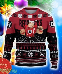 Ottawa Redblacks Custom Name 3D Sweater Funny Gift For Men And Women Fans Christmas - Ottawa Redblacks 3D Sweater Christmas Personalized_2