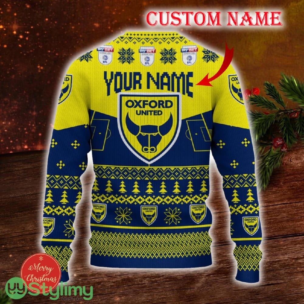 Oxford United FC Custom Name 3D Sweater Funny Gift For Men And Women Fans Christmas 2 Oxford United FC Custom Name 3D Sweater Funny Gift For Men And Women Fans Christmas - Oxford United FC 3D Sweater Christmas Personalized_3