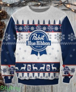 Pabst Blue Ribbon 3D Ugly Christmas Sweater Christmas Gift Product Photo 1